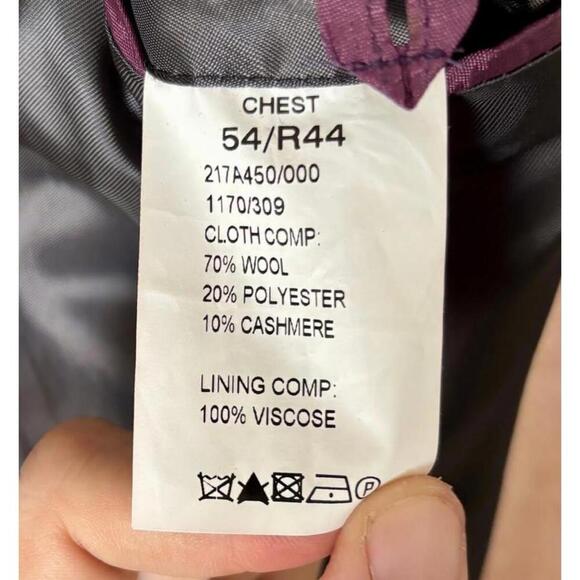 Vintage Racing Green Wool-Blend Grey Overcoat (Chest 44R) - Picture 8 of 16